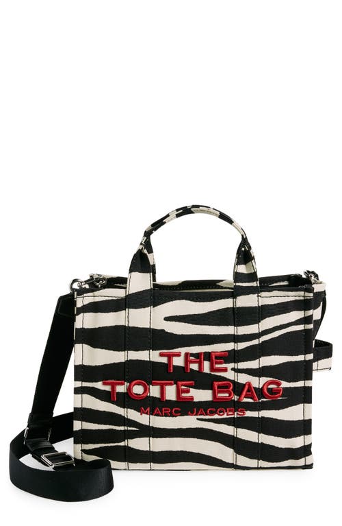 Shop Marc Jacobs The Medium Canvas Tote In Black/white