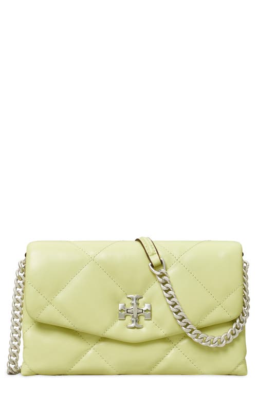 Tory Burch Kira Diamond Quilted Leather Wallet on a Chain in Pear at Nordstrom