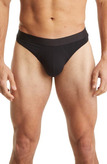Emporio Armani Underwear Basic Microfiber Thong, Raspberry