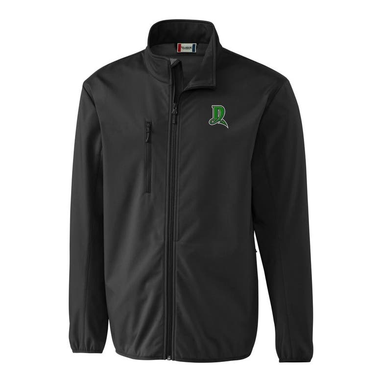 Shop Cutter & Buck Black Dayton Dragons Clique Trail Eco Stretch Softshell Full-zip Jacket
