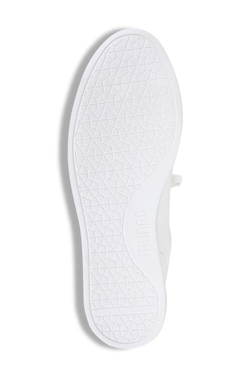Munro Tilly Sneaker In White Leather