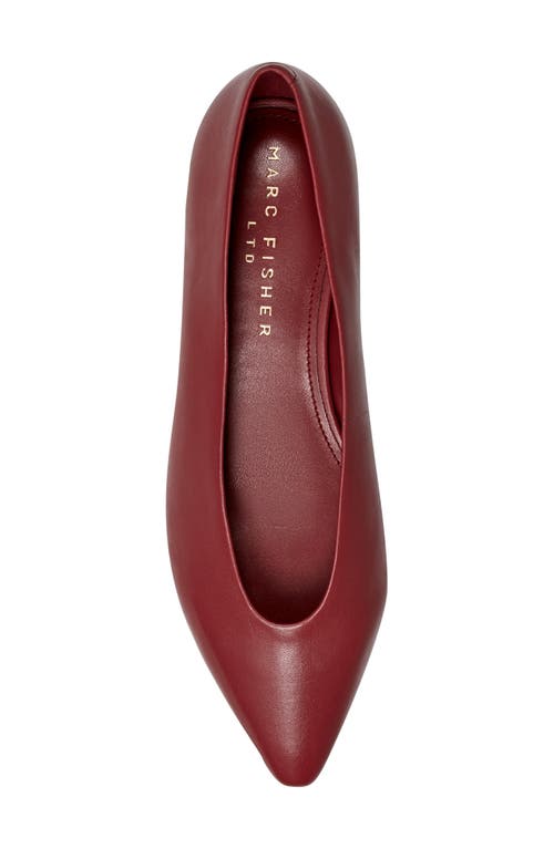 Marc Fisher Ltd Gunner Pointed Toe Flat In Dark Red 600
