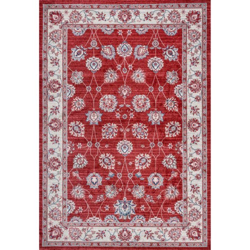 Shop Jonathan Y Modern Persian Vintage Moroccan Traditional Area Rug In Red/ivory