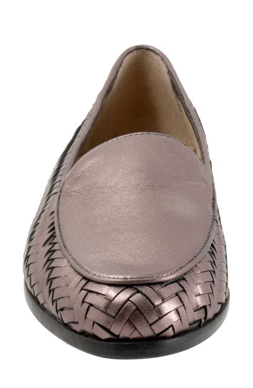 Shop Trotters Lyric Loafer In Rose Pewter