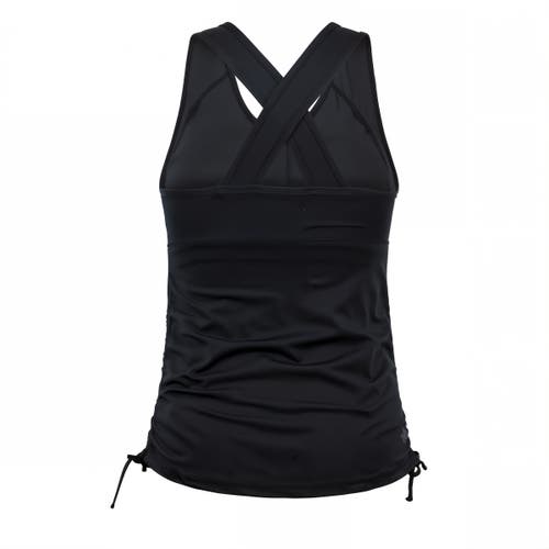 Shop Uv Skinz Ruched Tank Top In Black