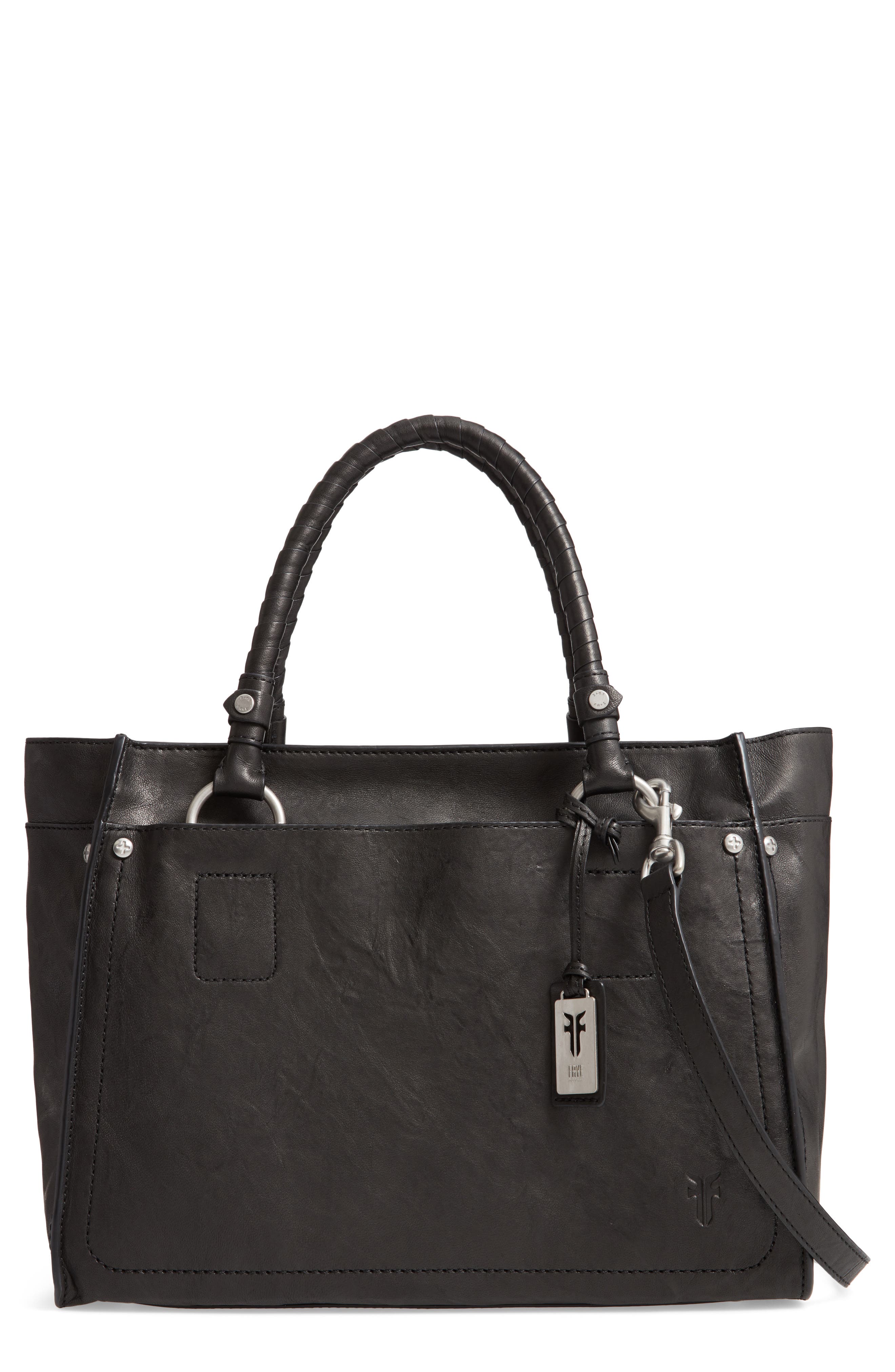 frye demi satchel grey