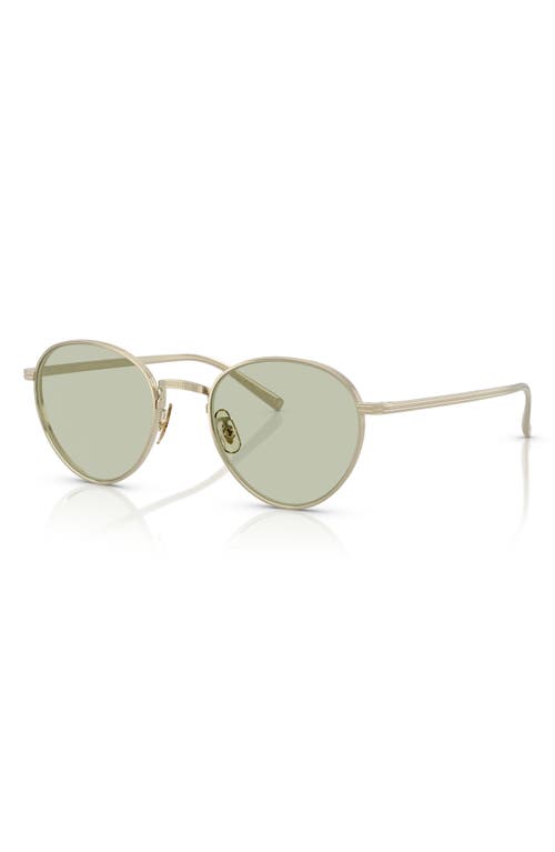 Shop Oliver Peoples 49mm Phantos Sunglasses In Green Grad