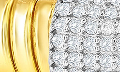 Shop Simona Pavé Cubic Zirconia Bangle Bracelet In Two-tone