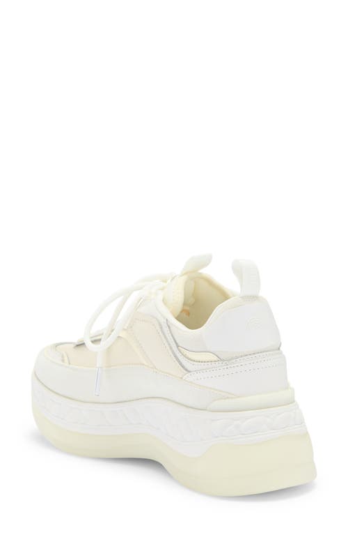 Kurt Geiger London Kensington Pump Platform Sneaker In White