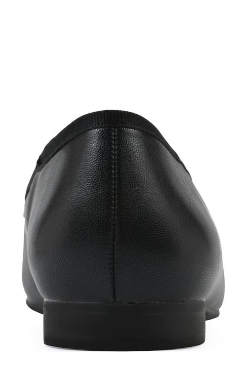 Cliffs By White Mountain Bocci Cap Toe Flat In Black Black Smooth Multi