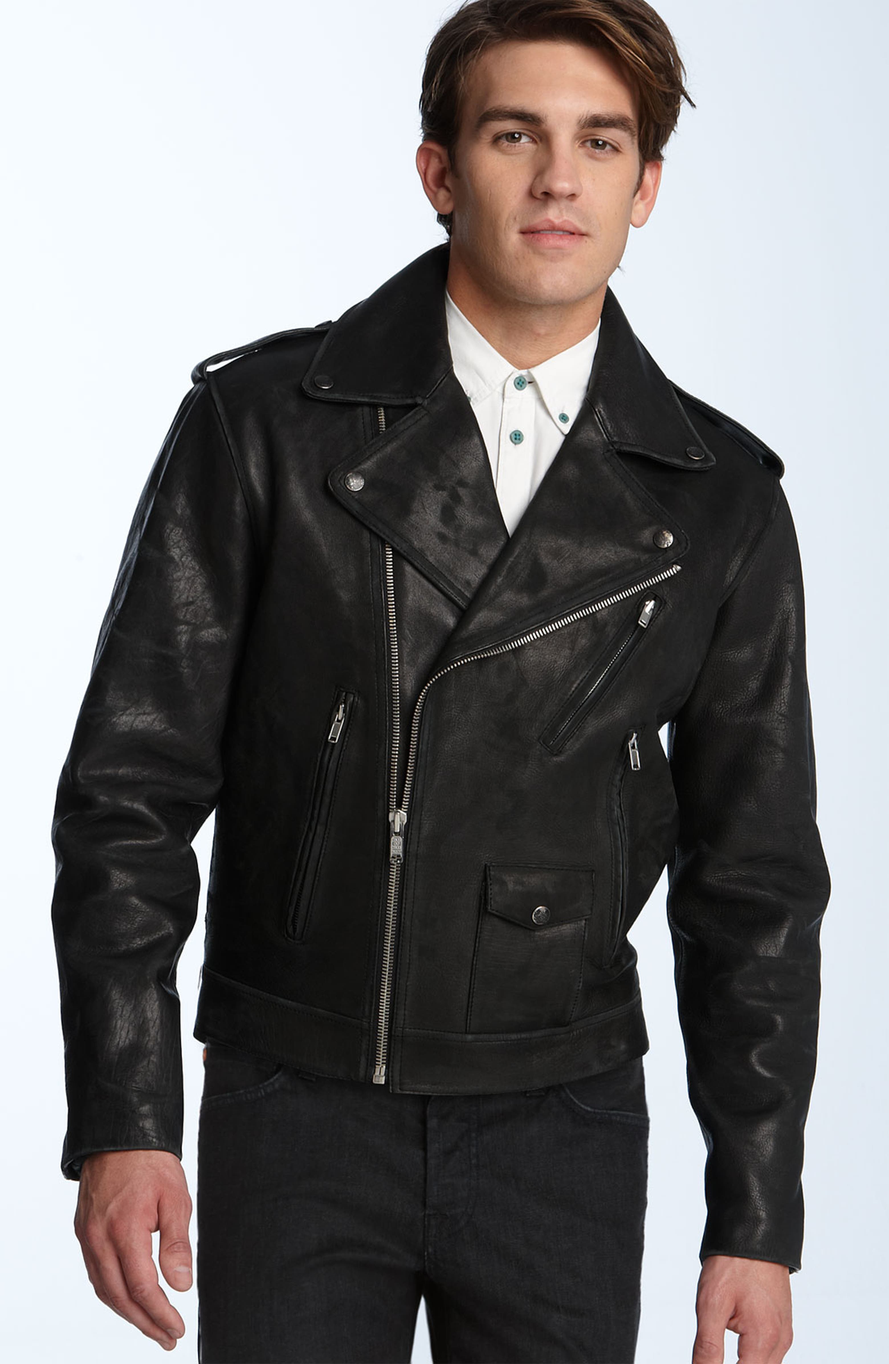 MARC BY MARC JACOBS Leather Motorcycle Jacket | Nordstrom