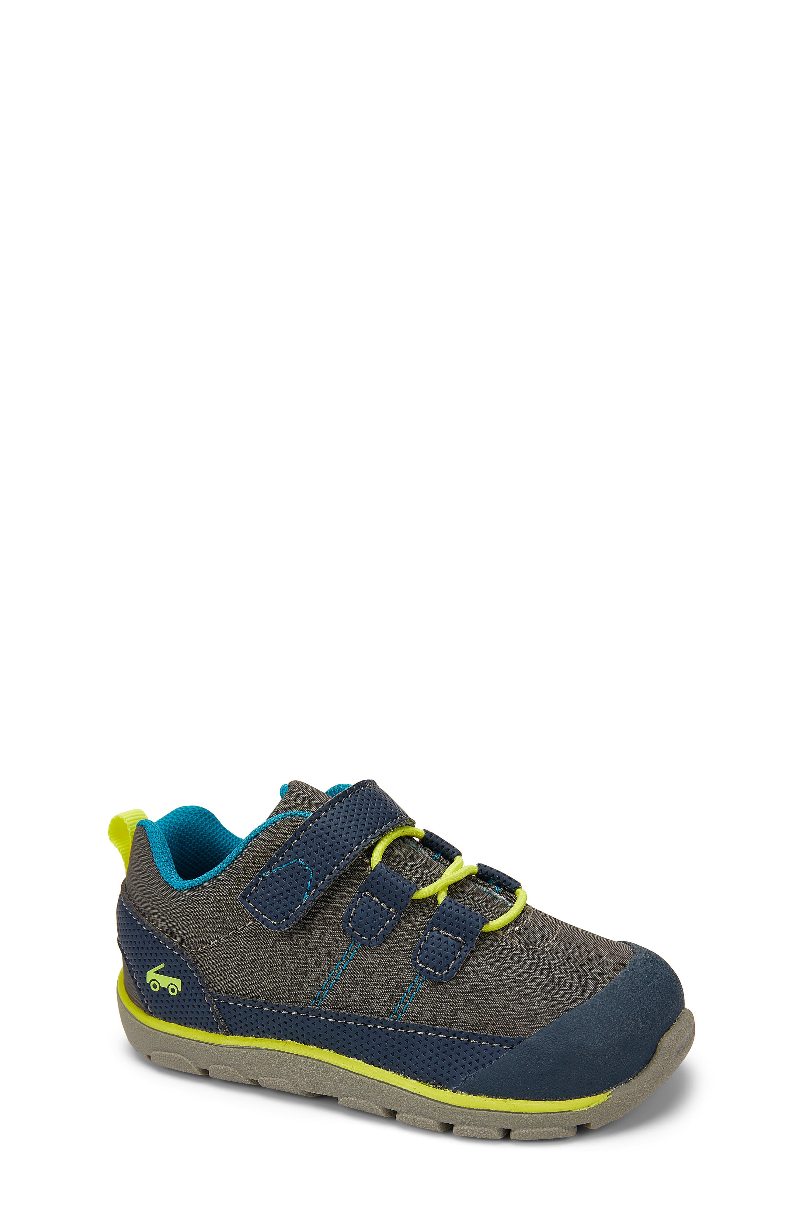 See Kai Run Summit Hiking Sneaker, Size 12 M in Gray Navy at Nordstrom