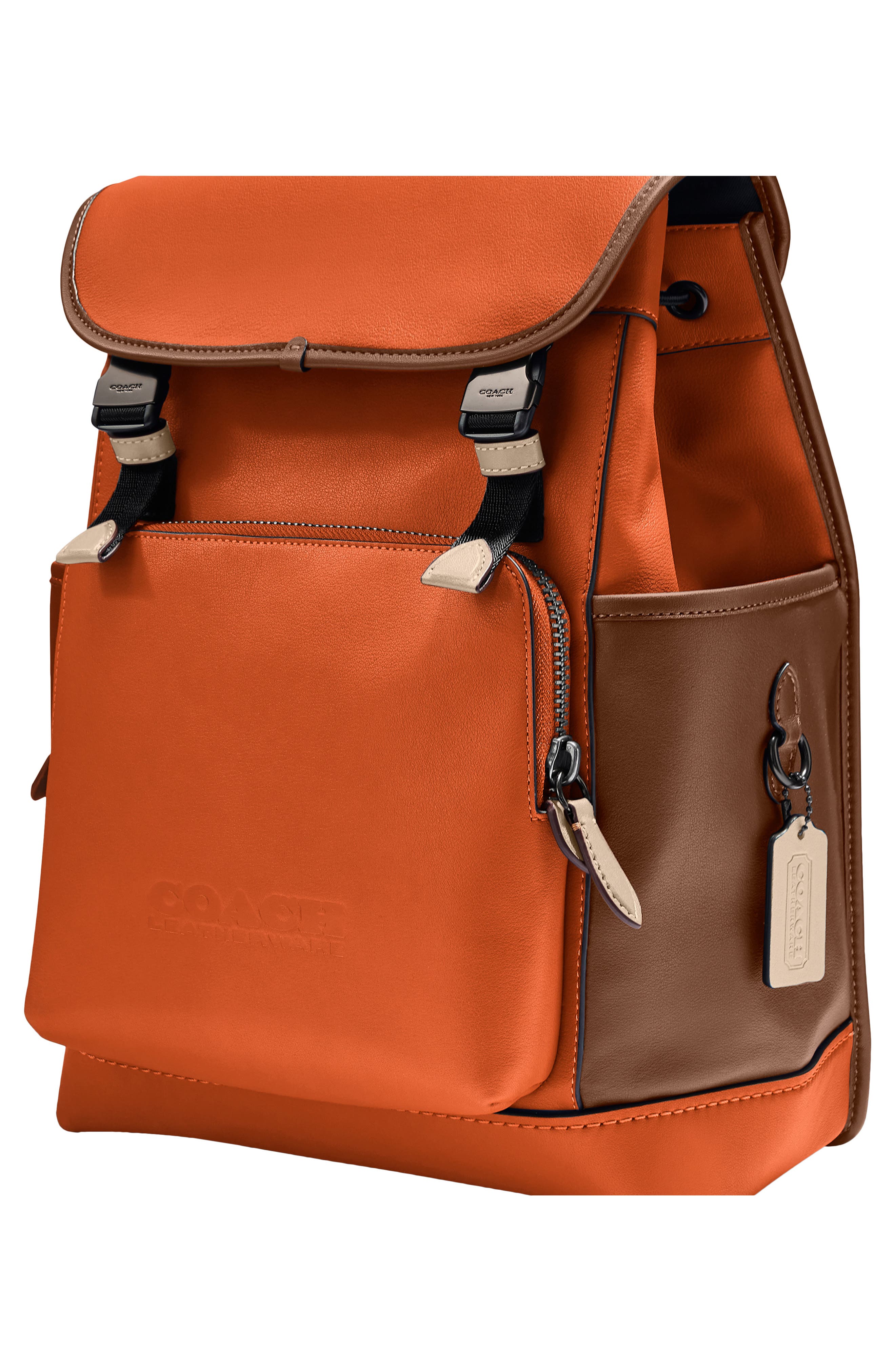 league flap backpack in colorblock