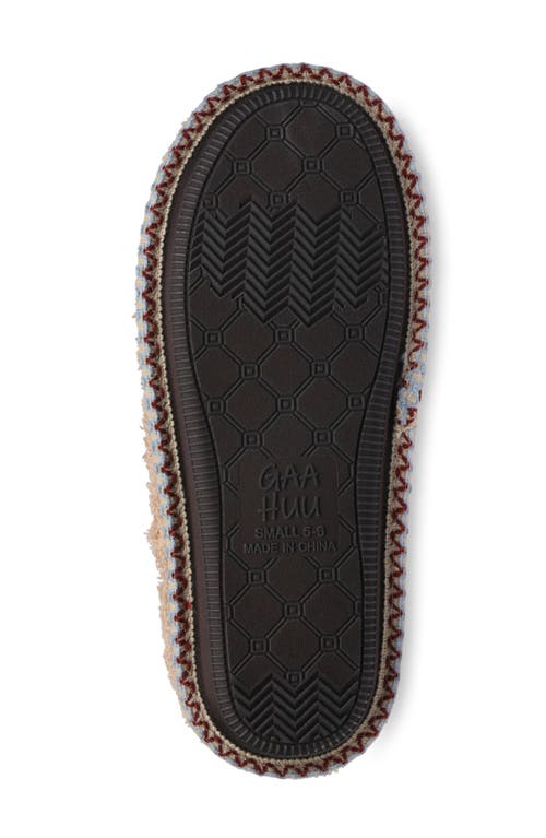 Gaahuu Cozee Faux Shearling Lined Slipper In Tan