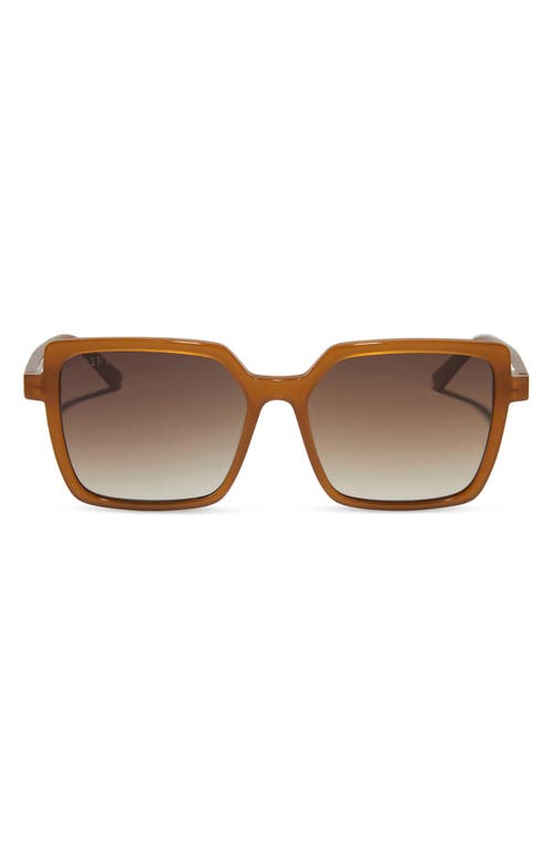 Esme 53mm Gradient Square Sunglasses in Brown Gradient