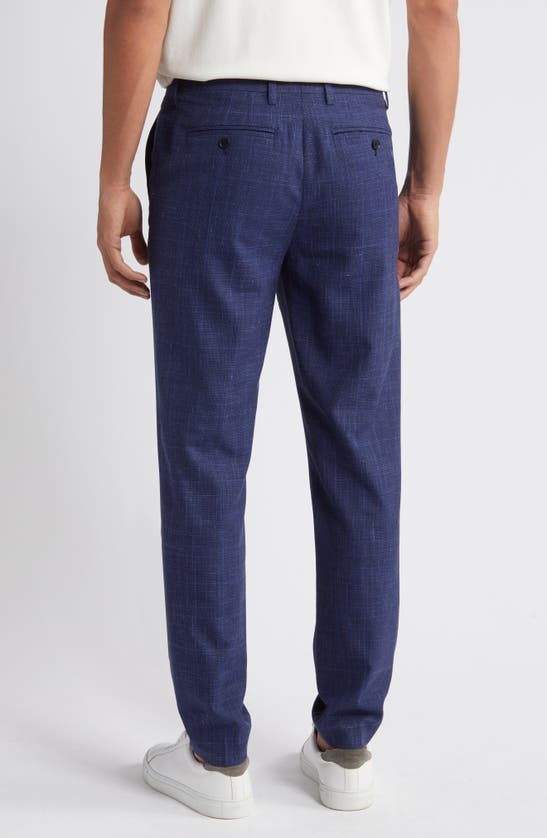 Shop Ted Baker Titust Tailored Slim Fit Wool Blend Pants In Dark Blue