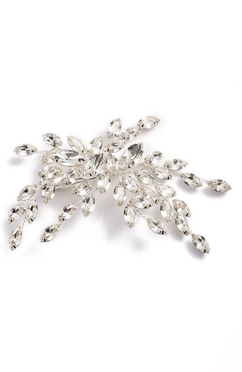 Brides & Hairpins Isadora Crystal Hair Clip in Silver