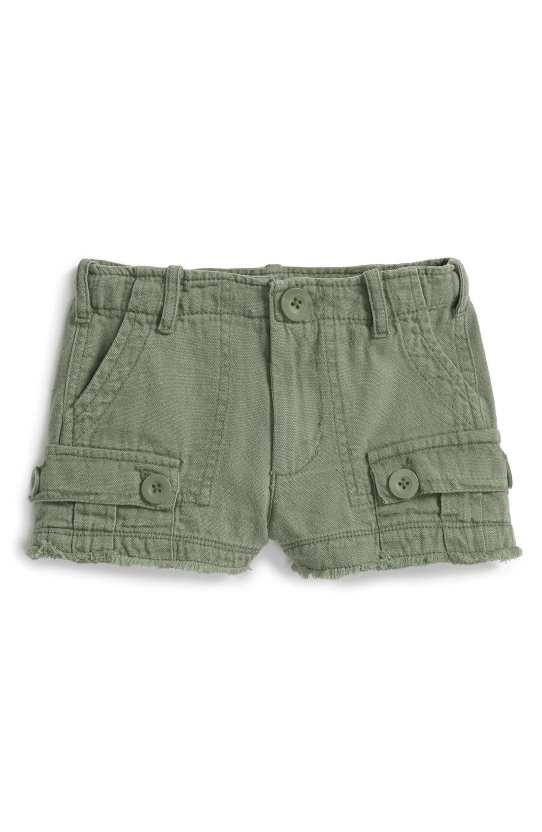 Peek 'Safari' Cutoff Cargo Shorts (Toddler Girls, Little Girls & Big