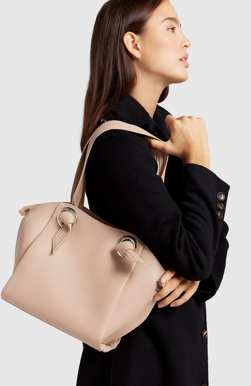 Belle & Bloom Heart Of Gold Leather Shoulder Bag - Latte