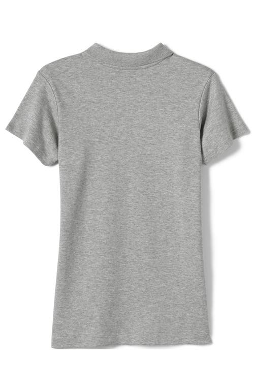 LANDS' END LANDS' END SCHOOL UNIFORM GIRLS SHORT SLEEVE FEMININE FIT INTERLOCK POLO SHIRT 