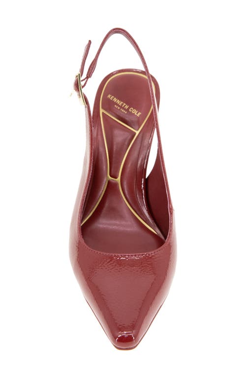 Kenneth Cole Quinnly Slingback Pump In Rio Red Patent