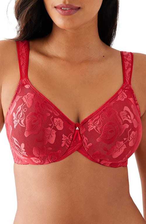 Shop Wacoal Awareness Underwire Bra In Equestrian Red