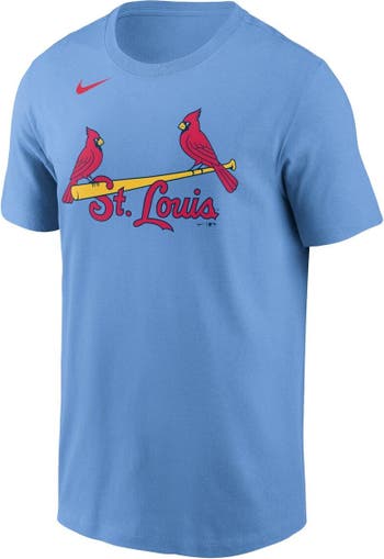 Nike Men's Nolan Arenado Light Blue St. Louis Cardinals Name and Number  T-shirt