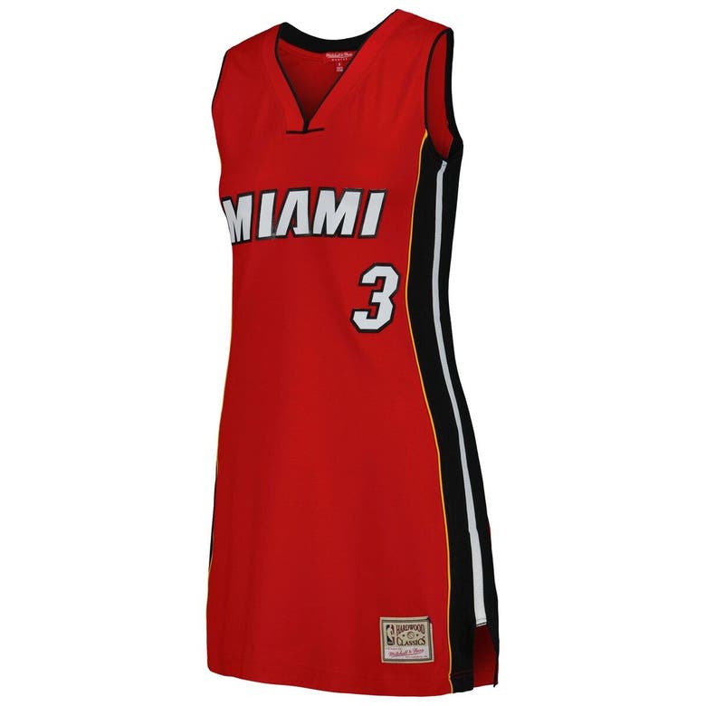 Shop Mitchell & Ness Dwyane Wade Red Miami Heat 2005 Hardwood Classics Name & Number Player Jersey Dress
