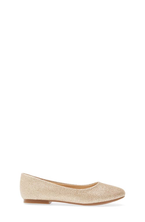 Dream Pairs Kids' Ballerina Flat In Gold/glitter