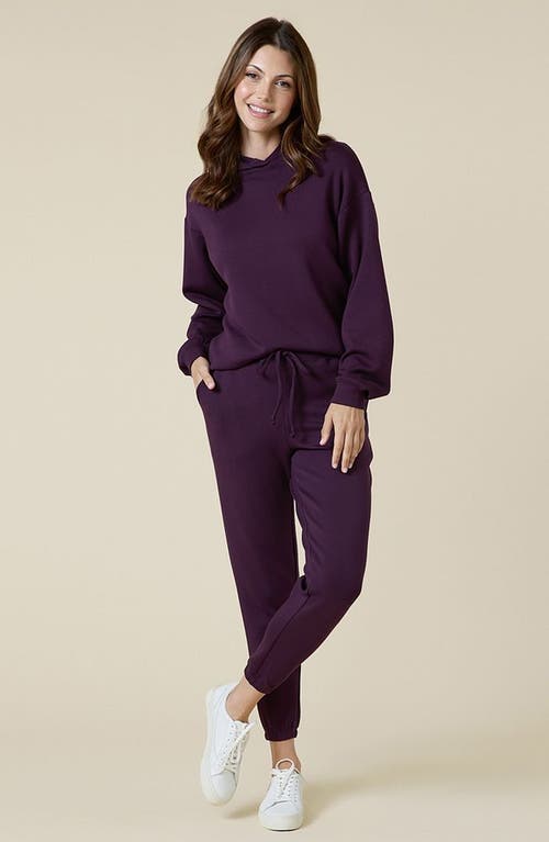 Softies Athleisure Dreamtech Oversize Hoodie Lounge Set In Fig