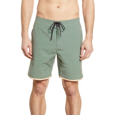 Faherty Sunset Board Shorts, Green