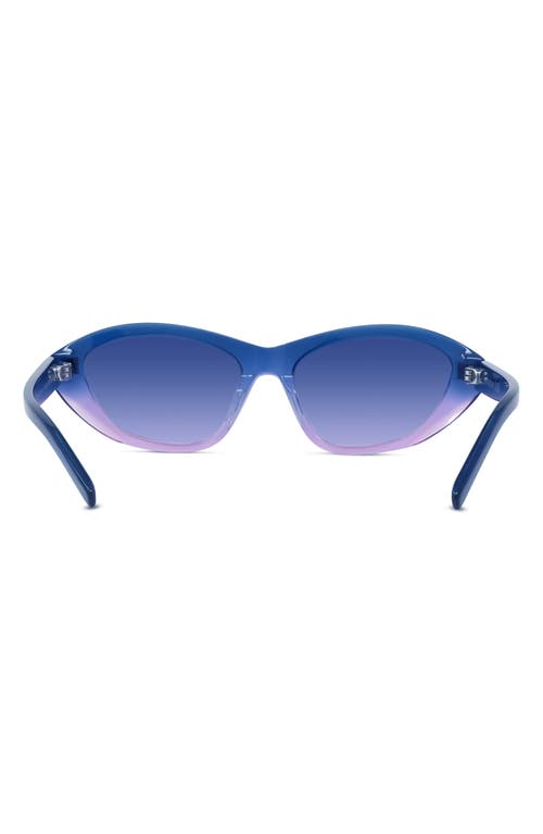 Shop Givenchy Gv Day Cat Eye Sunglasses In Blue/other/gradient Blue