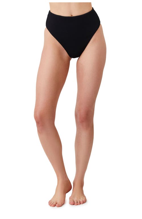 Luma Gottex Sensual Simplicity High Waist Texture Pant Black at Nordstrom,