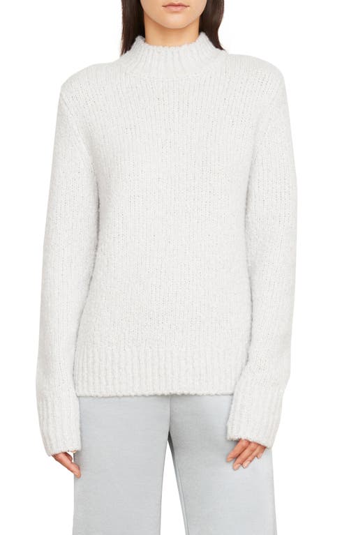 Vince Textured Wool & Cashmere Blend Sweater in Pearl Grey