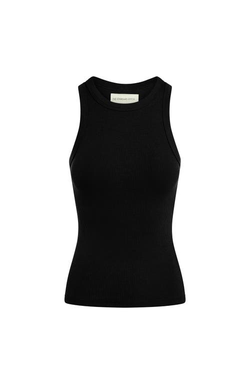 The Standard Stitch The Rib Tank In Onyx
