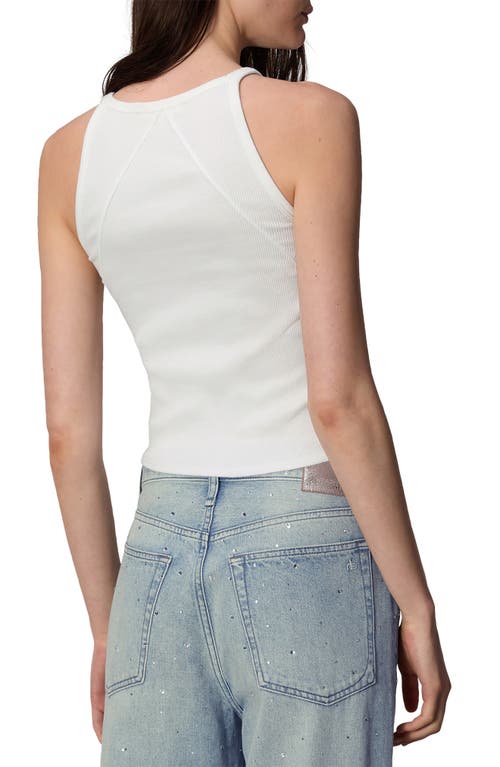 Shop Rag & Bone The Essential Rib Long String Tank In White