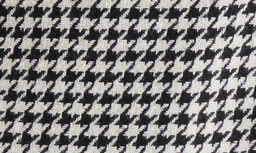 Shop Steve Madden Leon Houndstooth Tweed Wrap Miniskirt In Black/white