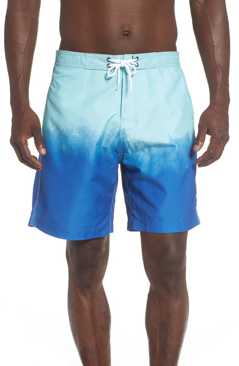 Trunks Surf & Swim Co. Dip Dye Sano Board Shorts | Nordstrom