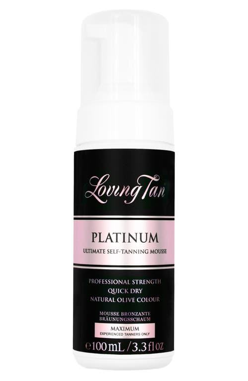 Loving Tan Platinum Ultimate Self Tanning Mousse in Maximum at Nordstrom, Size 3.3 Oz