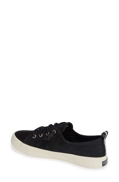 Sperry Womens Lace-up Canvas Casual And Fashion Sneakers In Black Fabric