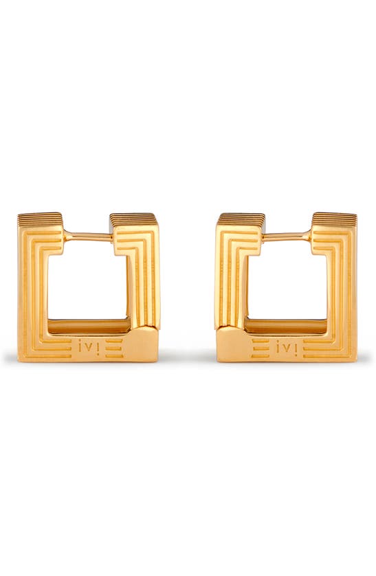 Ivi Los Angeles Small Aurelia Hoop Earrings In Gold