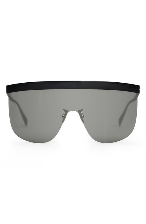 CELINE Flat Top Sunglasses in Shiny Black /Gradient Smoke