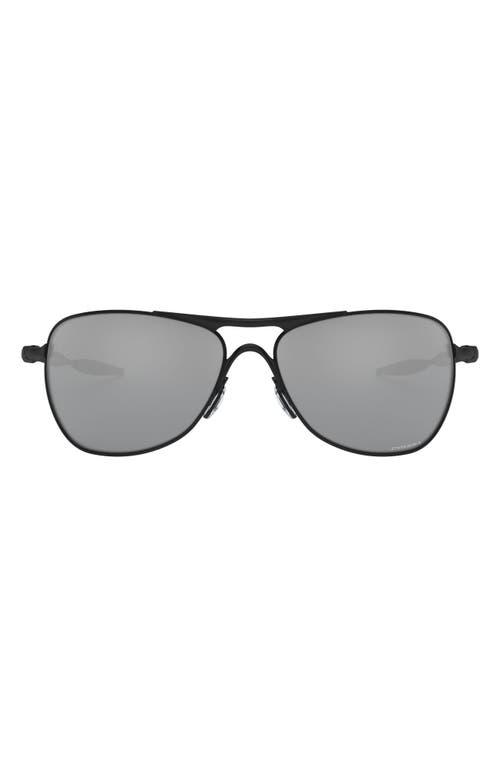 Oakley Crosshair 61mm Prizm Polarized Pilot Sunglasses in Matte Black/Prizm Black at Nordstrom