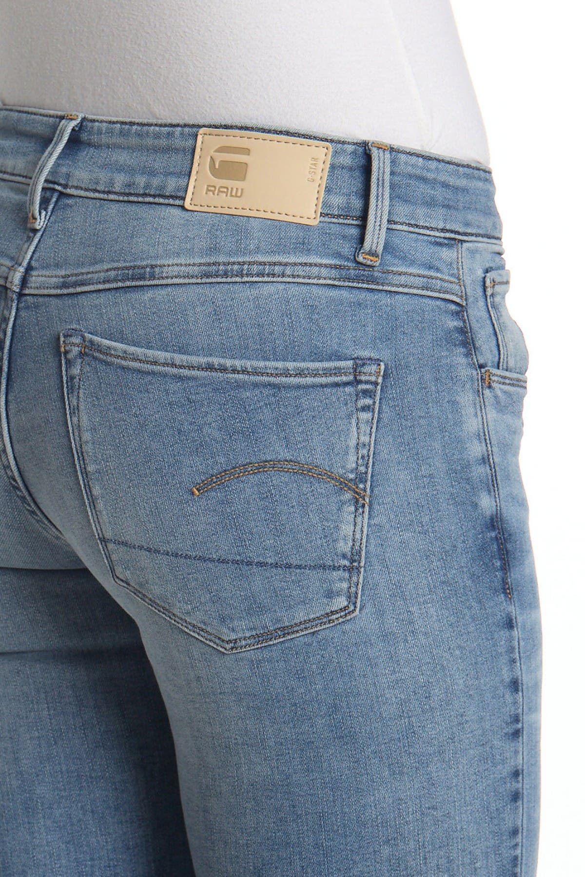 3301 mid waist straight jeans