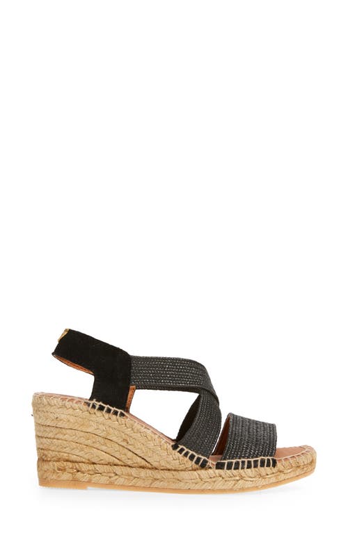Toni Pons Susa Espadrille Wedge Sandal In Negre/black