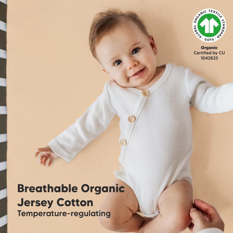 Keababies Soothe Fitted Crib Sheet In Toasty