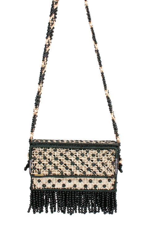 Mini Miller Raffia Crossbody Bag: Women's Handbags, Crossbody Bags