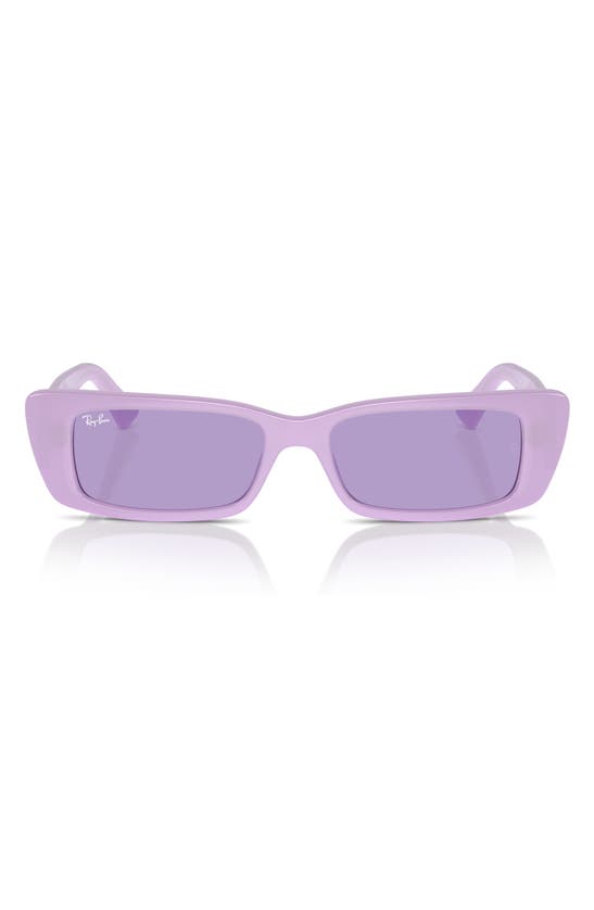 Ray Ban Teru 54mm Rectangle Sunglasses In Violet