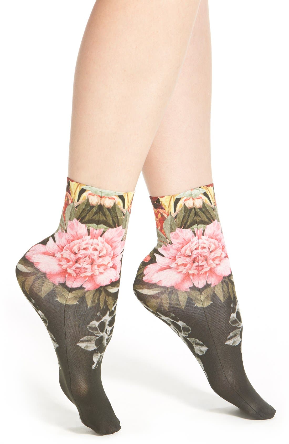 Oroblu 'Calzino Fantastic' Floral Ankle Socks Nordstrom