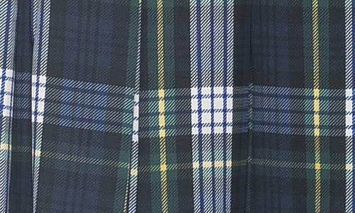 Alexia Admor Shilo Pleated Midi Skirt In Blue Plaid